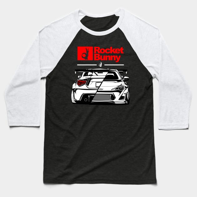 GT86/FRS Rocket Bunny Baseball T-Shirt by rizadeli